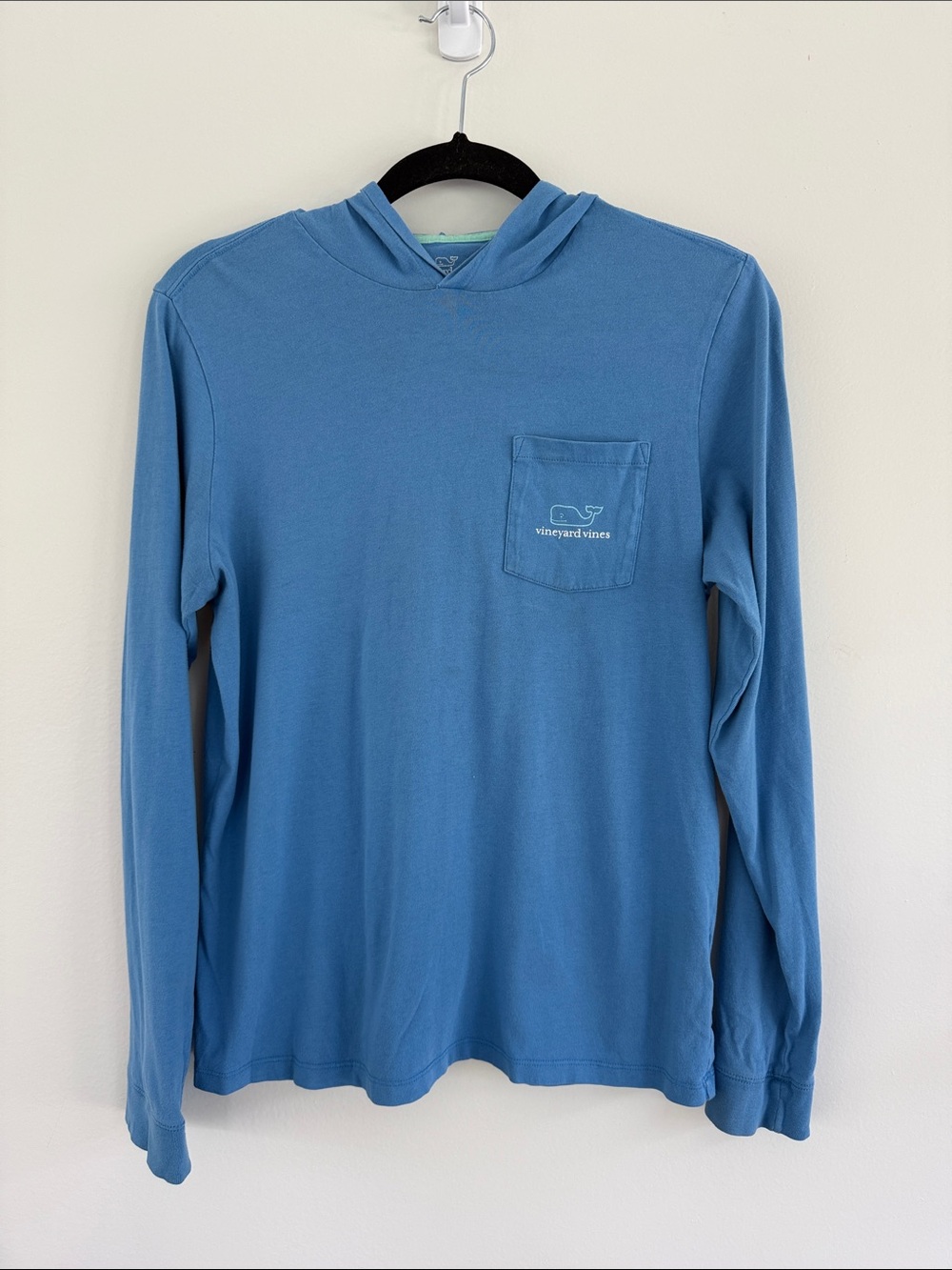 Vineyard Vines Kids XL (18) Long-Sleeve Hooded Pocket Tee 100% cotton